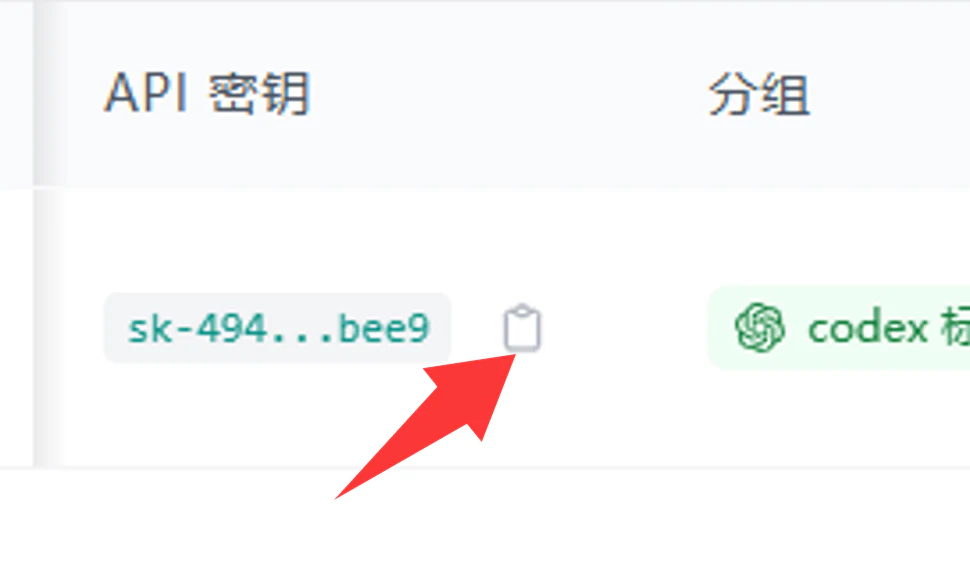 复制 1A1API 的 API 密钥